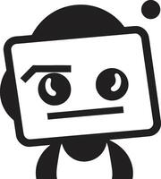 mini mech wonder kam schattig robot logo voor gemoedelijk charme pint formaat vriend insigne klein robot vector icoon voor compact verbindingen