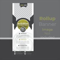 uniek rollen omhoog banier ontwerp, x-stand, x-banner, toenemen uw bedrijf. vector