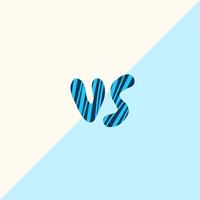 versus scherm vector illustratie. vs kaart.