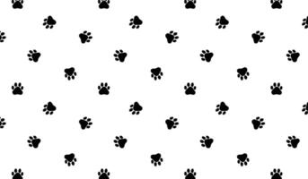 naadloos patroon van hond voetafdrukken Aan een geïsoleerd achtergrond.vector naadloos patroon. het beste voor textiel, huis decor, achtergronden, omhulsel papier, pakket en web ontwerp. vector