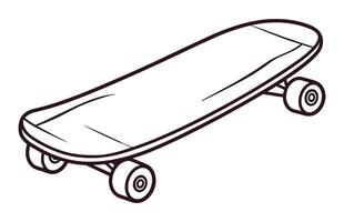 skateboard icoon kleur vector, skateboard sport illustratie vector