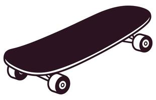 skateboard icoon kleur vector, skateboard sport illustratie vector