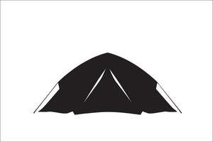 camping elementen vector silhouet, camping tent, camping camera, camping bus, bestelwagen, boom