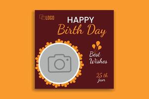 geboorte dag viering vector