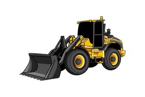 vector illustratie van bulldozer met kleur