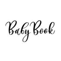 baby boek. baby shower uitnodiging sjabloon. vector