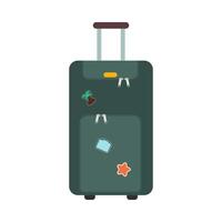 pictogrammen bagage. vlak stijl zomer reizen koffer. koffers en rugzakken. vector illustratie vakantie.