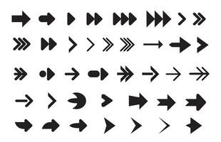 allemaal verzameling De volgende symbool knop. deze icoon kan worden gebruikt voor bouwen toepassing Aan computer of mobiel telefoon vector