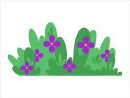 groen struiken gras landschap illustratie vector