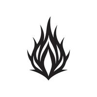 brand icoon. zwart brand vlam icoon Aan wit achtergrond. vector illustratie