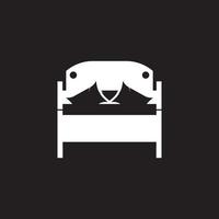 bed pictogram en symbool vector sjabloon illustratie