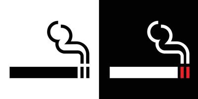 symbool teken. roken pictogram, roken teken. eps 10 vector