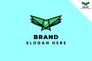 vogel logo sjabloon ontwerp. modern en minimaal logo. dier logo ontwerp illustratie. fit voor merk, bedrijf, koopwaar, icoon, label, bedrijf. eps 10. vector