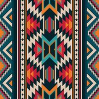 inheems Amerikaans Indisch ornament patroon meetkundig etnisch textiel structuur tribal aztec patroon Navajo Mexicaans kleding stof naadloos decoratie mode vector