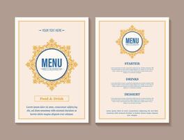 kleurrijk restaurant menu lay-out ontwerp vector