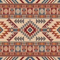 inheems Amerikaans Indisch ornament patroon meetkundig etnisch textiel structuur tribal aztec patroon Navajo Mexicaans kleding stof naadloos decoratie mode vector