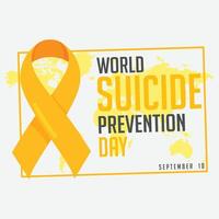 wereld zelfmoord het voorkomen dag. ontwerp. september 10 vector