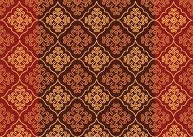 gedrukt Indonesisch batik is een heel mooi kleur techniek Aan kleding vector