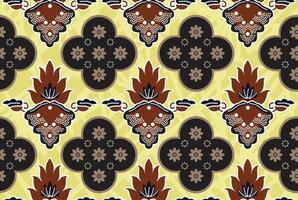 Indonesisch batik motieven met heel kenmerkend, exclusief fabriek patronen. eps 10 vector