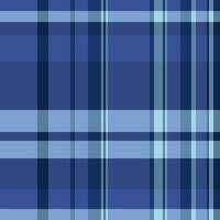 keuze textiel achtergrond naadloos, elke dag plaid patroon tartan. antiek controleren kleding stof structuur in blauw en cyaan kleuren. vector