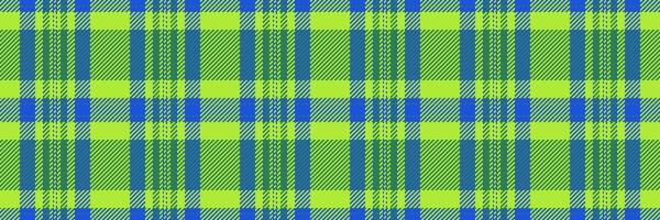 punk- controleren textiel achtergrond, overlay plaid kleding stof . terug naar school- naadloos structuur patroon Schotse ruit in groen en blauw kleuren. vector