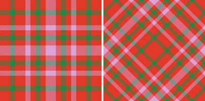 controleren structuur patroon van achtergrond Schotse ruit kleding stof met een plaid naadloos textiel. vector