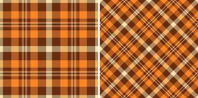 textiel kleding stof patroon van controleren structuur met een naadloos plaid Schotse ruit achtergrond. vector