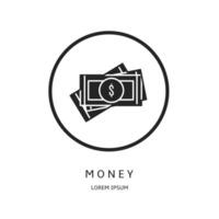 logo ontwerp voor bedrijf. geld logo's. vector