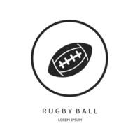 logo ontwerp voor bedrijf. rugby bal logo's. vector
