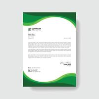 professioneel en creatief modern zakelijke bedrijf brief hoofd sjabloon. vector