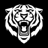 tijger hoofd gemakkelijk logo ontwerp vector