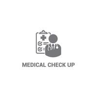 medisch controle logo dokter ontwerp dokter en controlelijst. vector