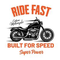 Op maat motorfiets fietser mode typografie extreem racing club t-shirt kleding stempel, sticker embleem, typografie afdrukken, kleding stof lap. gotisch kalligrafie. Californië hipster retro insigne wijnoogst vector