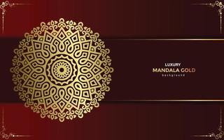 luxe decoratieve mandala-achtergrond met arabisch islamitisch vector