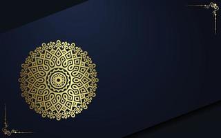 luxe decoratieve mandala-achtergrond met arabisch islamitisch vector