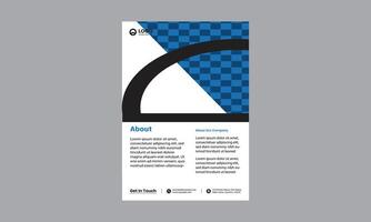 poster folder brochure brochure Hoes ontwerp lay-out ruimte voor foto achtergrond, illustratie sjabloon in a4 grootte vector
