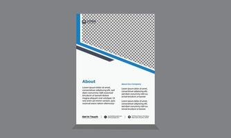 poster folder brochure brochure Hoes ontwerp lay-out ruimte voor foto achtergrond, illustratie sjabloon in a4 grootte vector