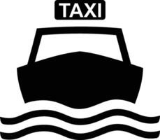 water taxi iso symbool vector