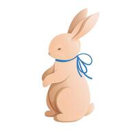 schattig Pasen konijn konijn tekenfilm illustratie. vector