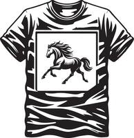 t overhemd paard ontwerp vector