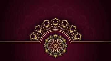 luxe achtergrond met mandala ornament vector