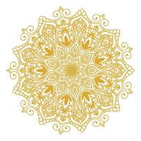 decoratief gouden mandala Aan wit achtergrond vector