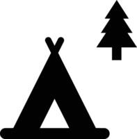 camping of camping iso symbool vector