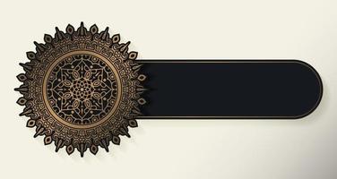 luxe mandala decoratief bannerontwerp vector