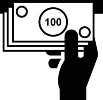 contant geld onderhoud of contant geld dispenser of Geldautomaat iso symbool vector