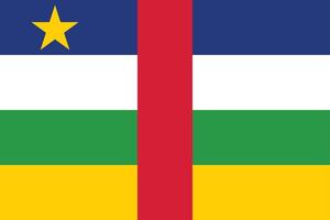 vlag van de Centraal-Afrikaanse Republiek vector