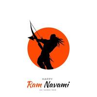 happy ram navami festival van india social media post vector