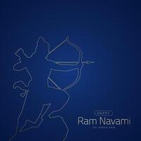 happy ram navami festival van india social media post vector