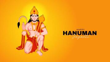 gelukkig Hanuman Jayanti sociaal media post de festival van Indië vector