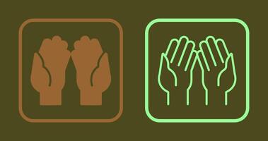 pictogram biddende handen vector
